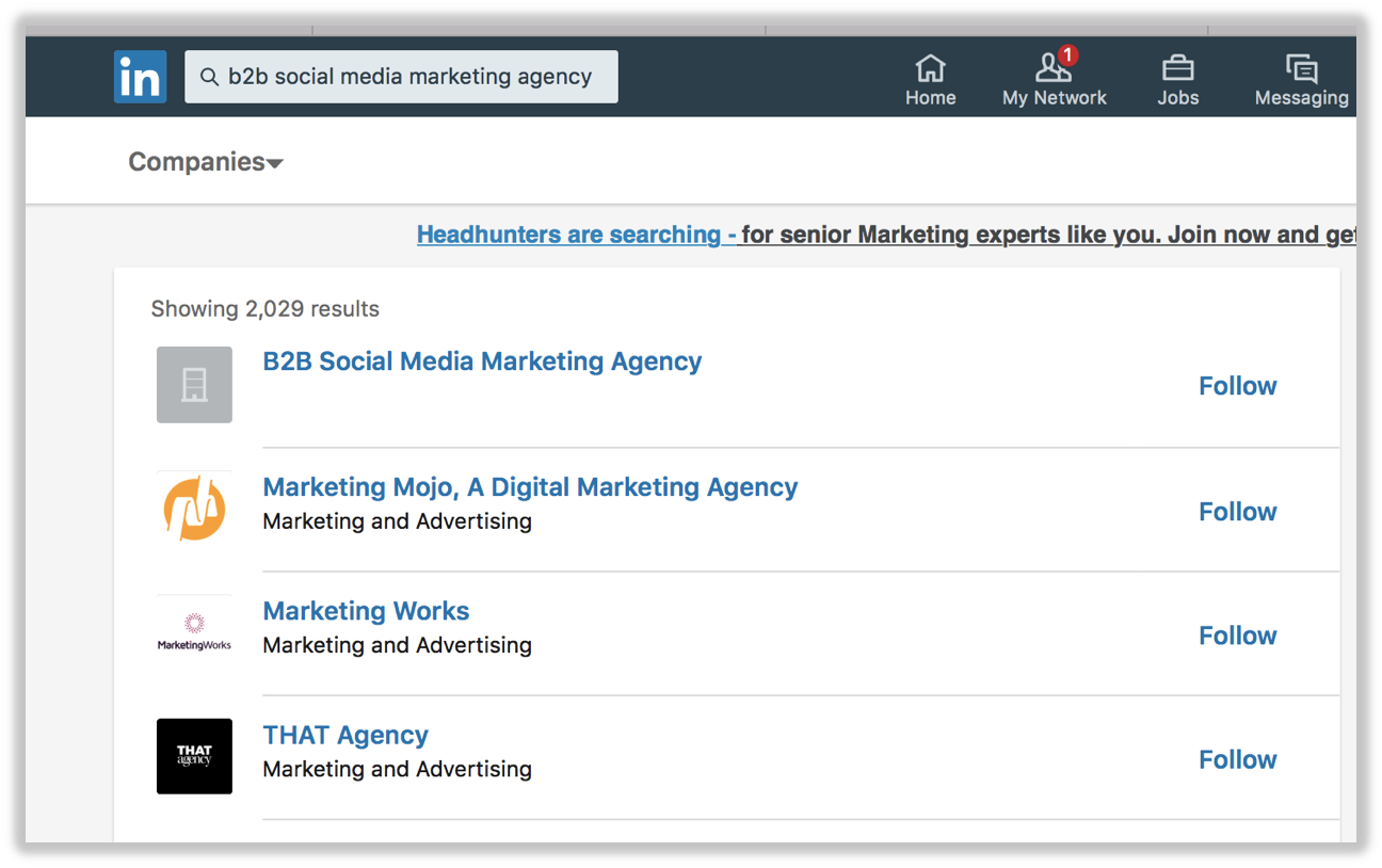 marketing on LinkedIn
