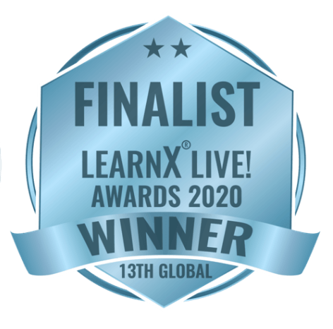 LearnX Live! Learning Awards finalist 2020