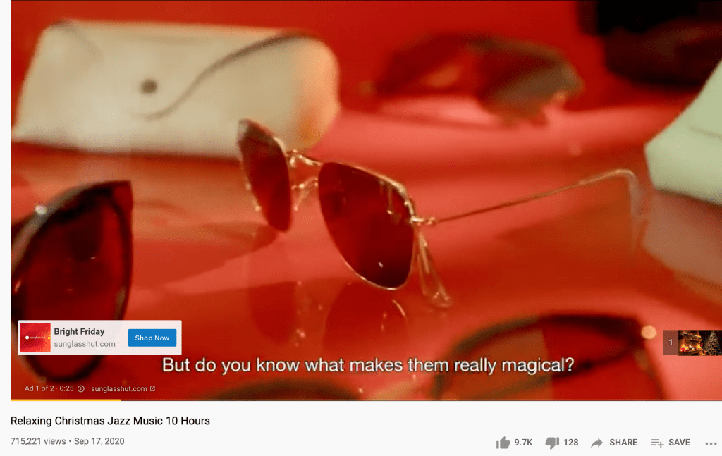 making money on YouTube with an example of YouTube ads