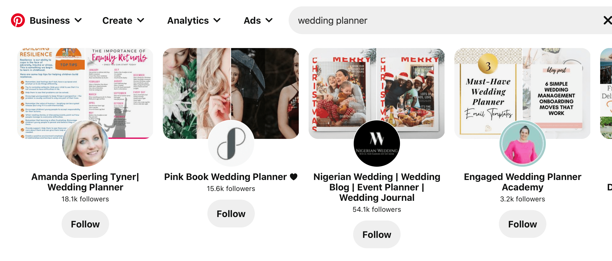 Take keywords into account when youâ€™re setting up your Pinterest profile
