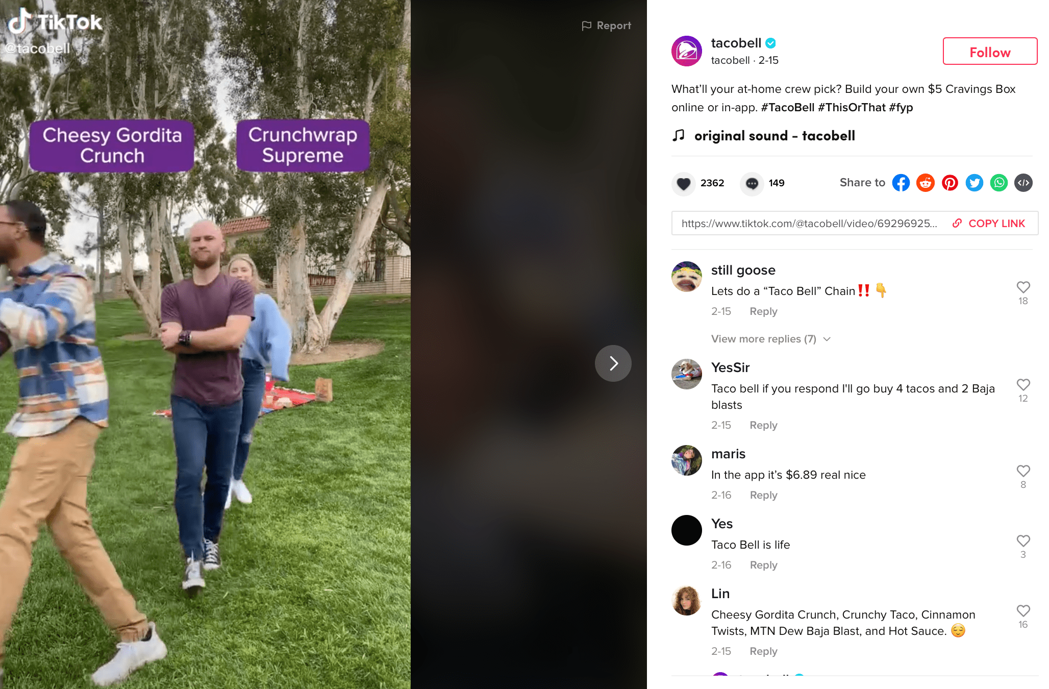 ThisorThat TikTok challenge to get more followers 