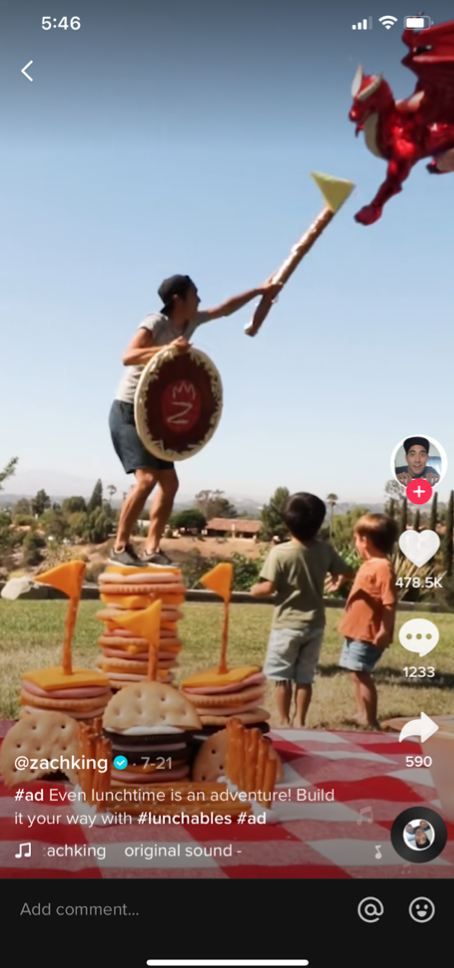 who has the most followers on TikTok Zach King