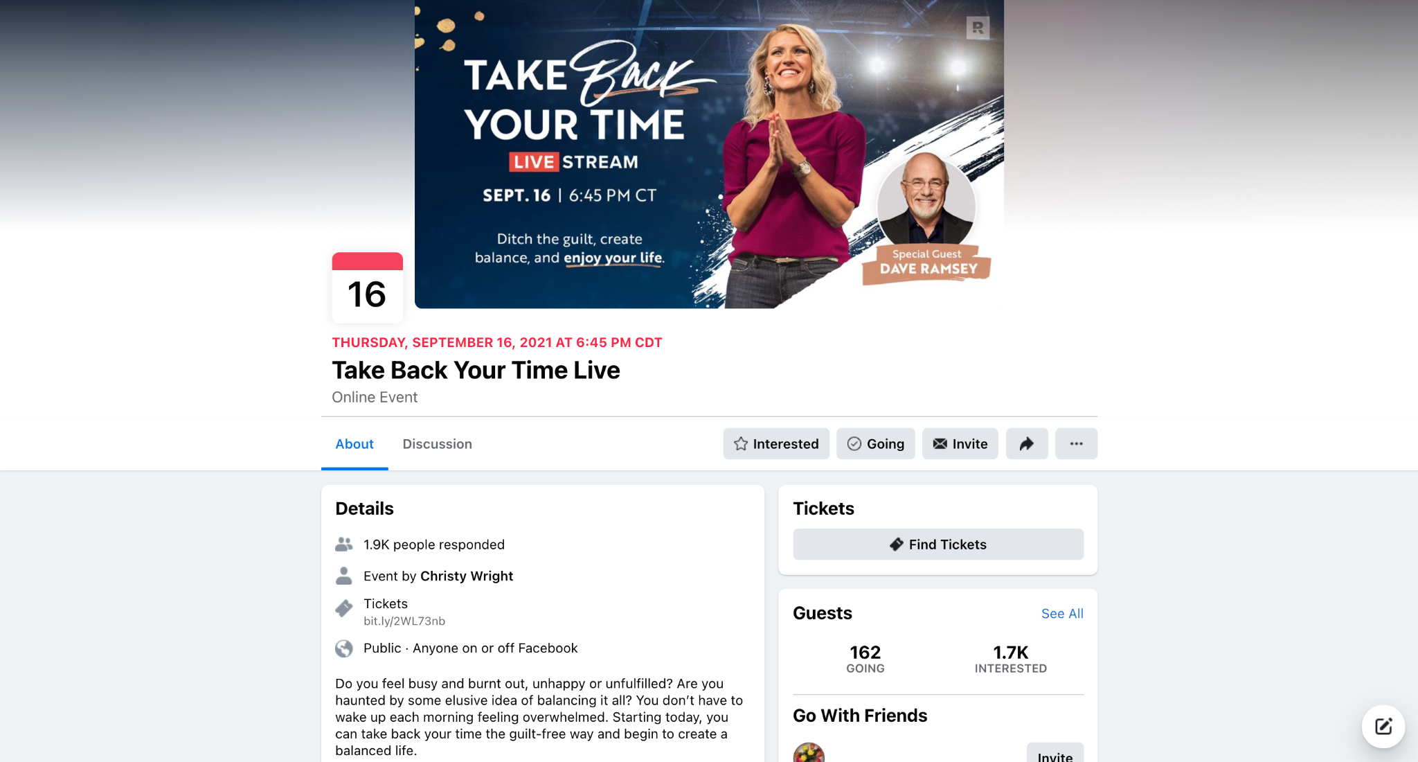 Take Back Your Time Live