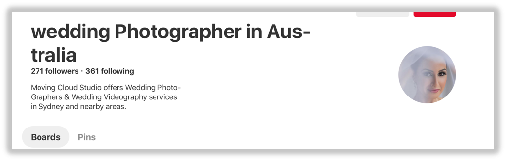 Wedding photographer