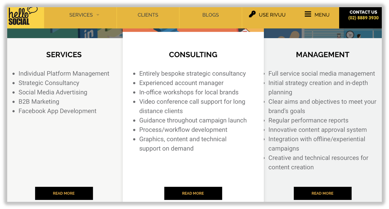 Decide What social media services you want to offer