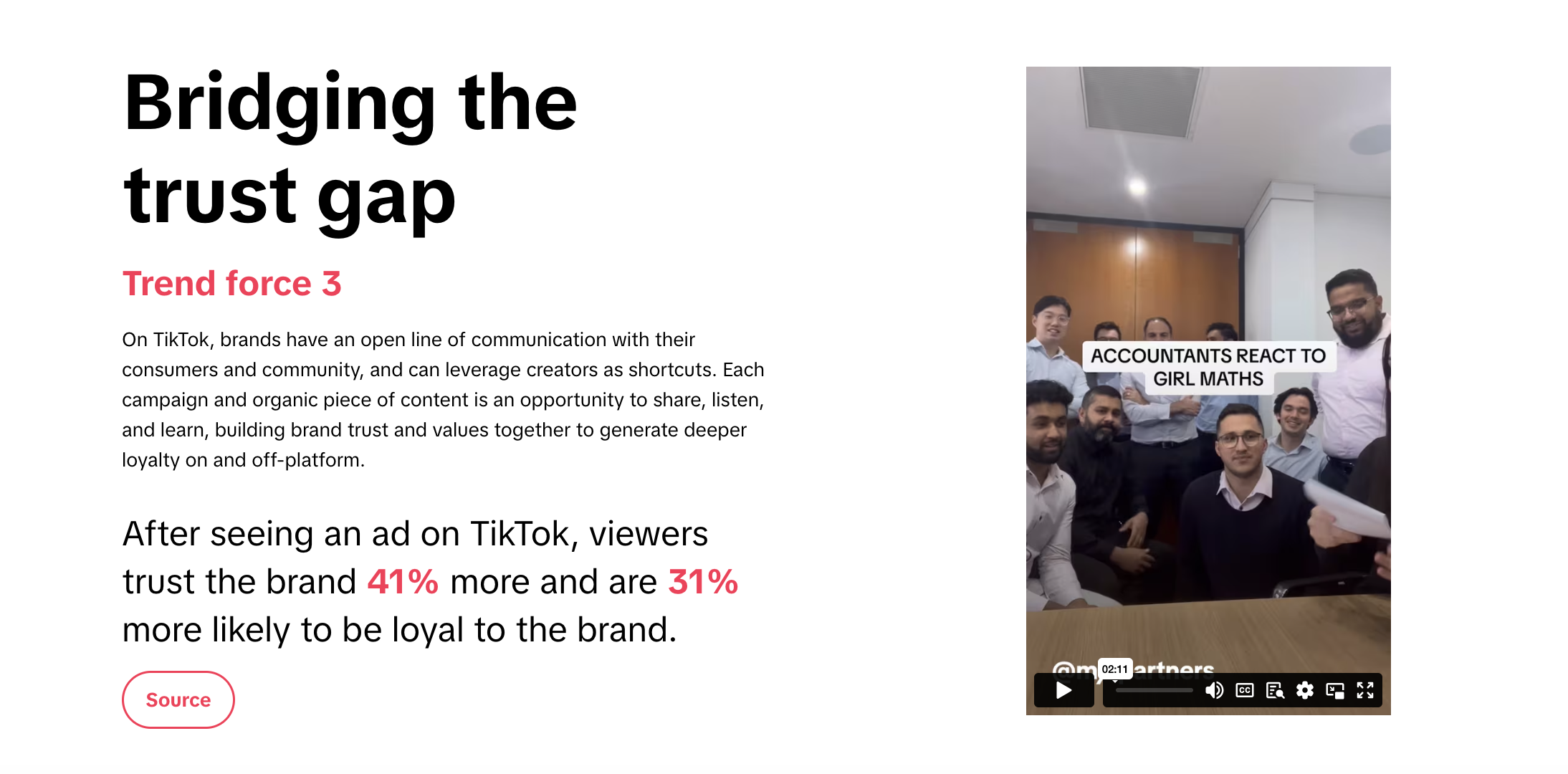 TikTok bridging the trust gap trend