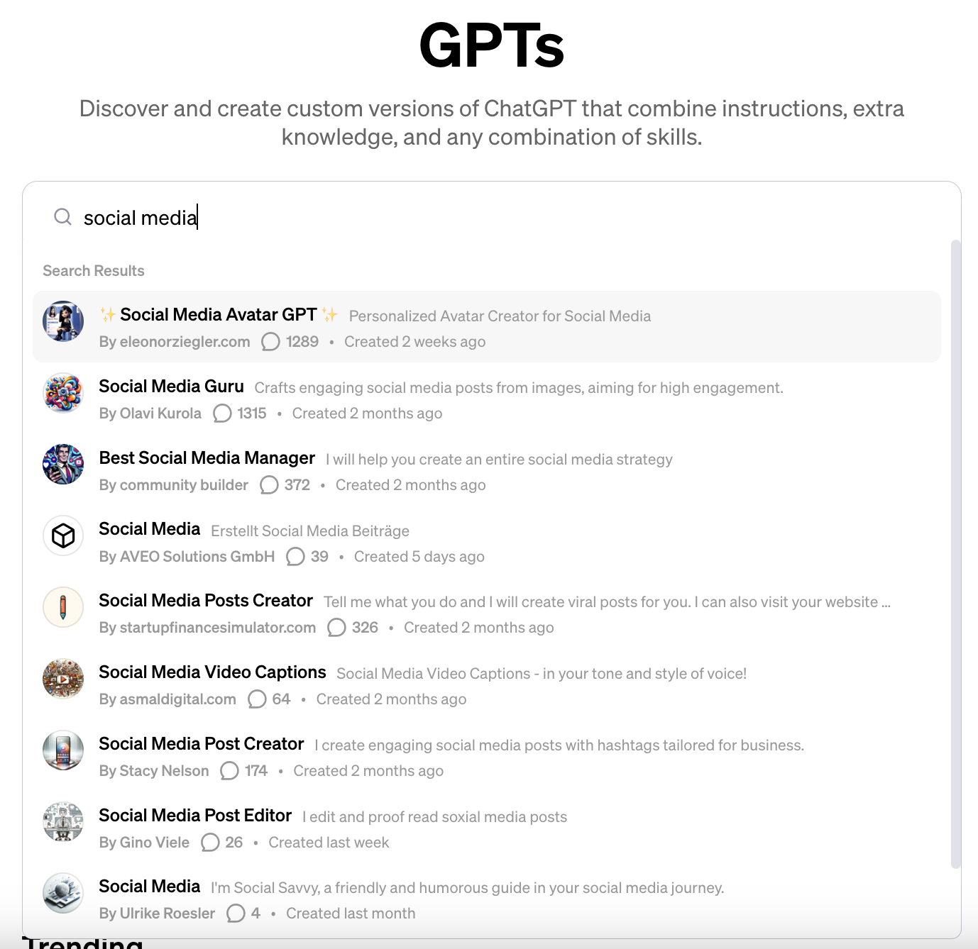 GPTs to download and install