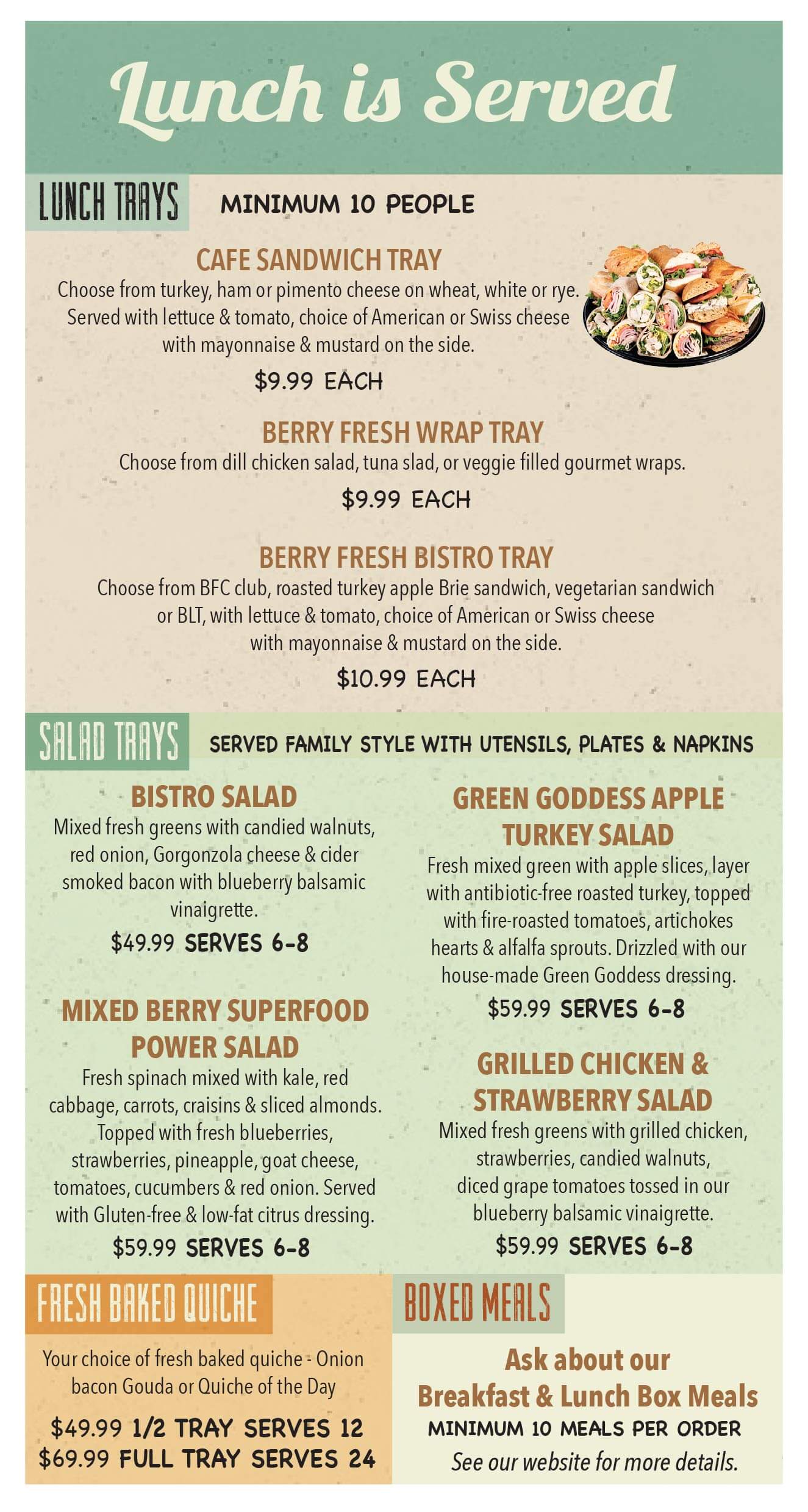 Berry Fresh Cafe Catering Port St. Lucie, Jupiter & Stuart, FL