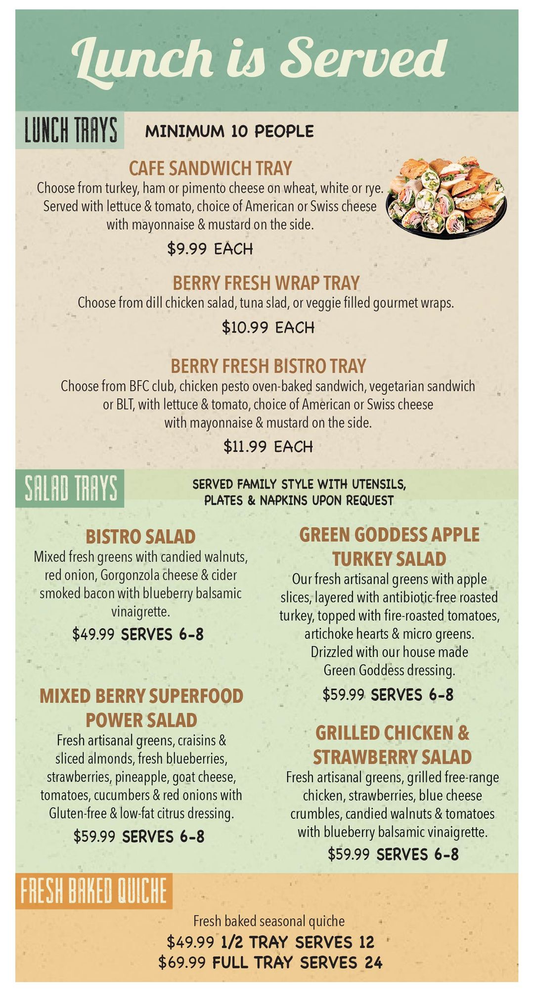 Berry Fresh Cafe Catering Port St. Lucie, Jupiter & Stuart, FL