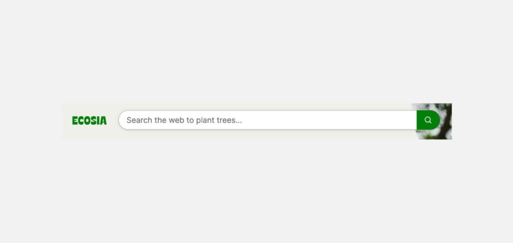 Ecosia search