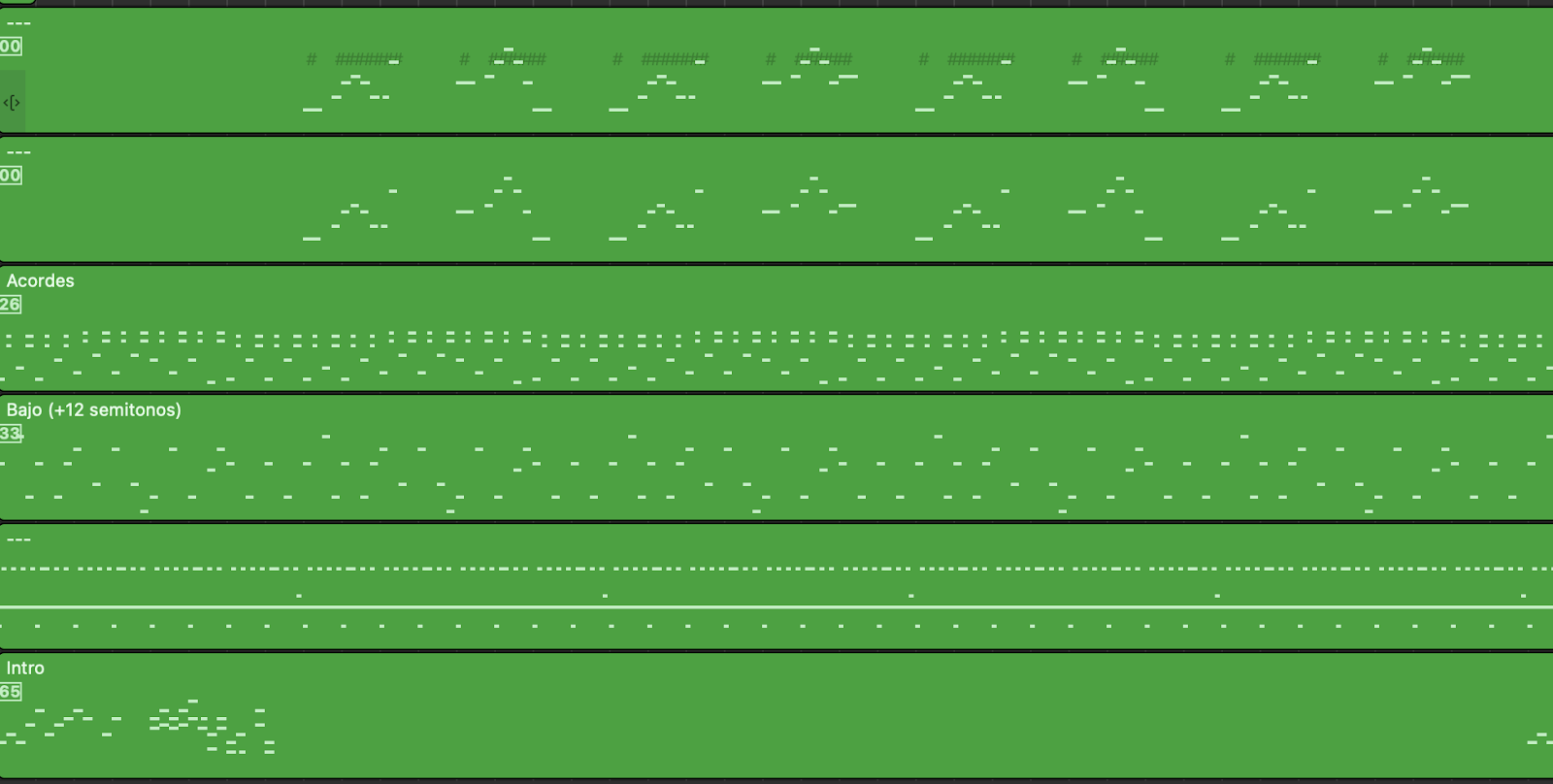 MIDI Files with different music tracks