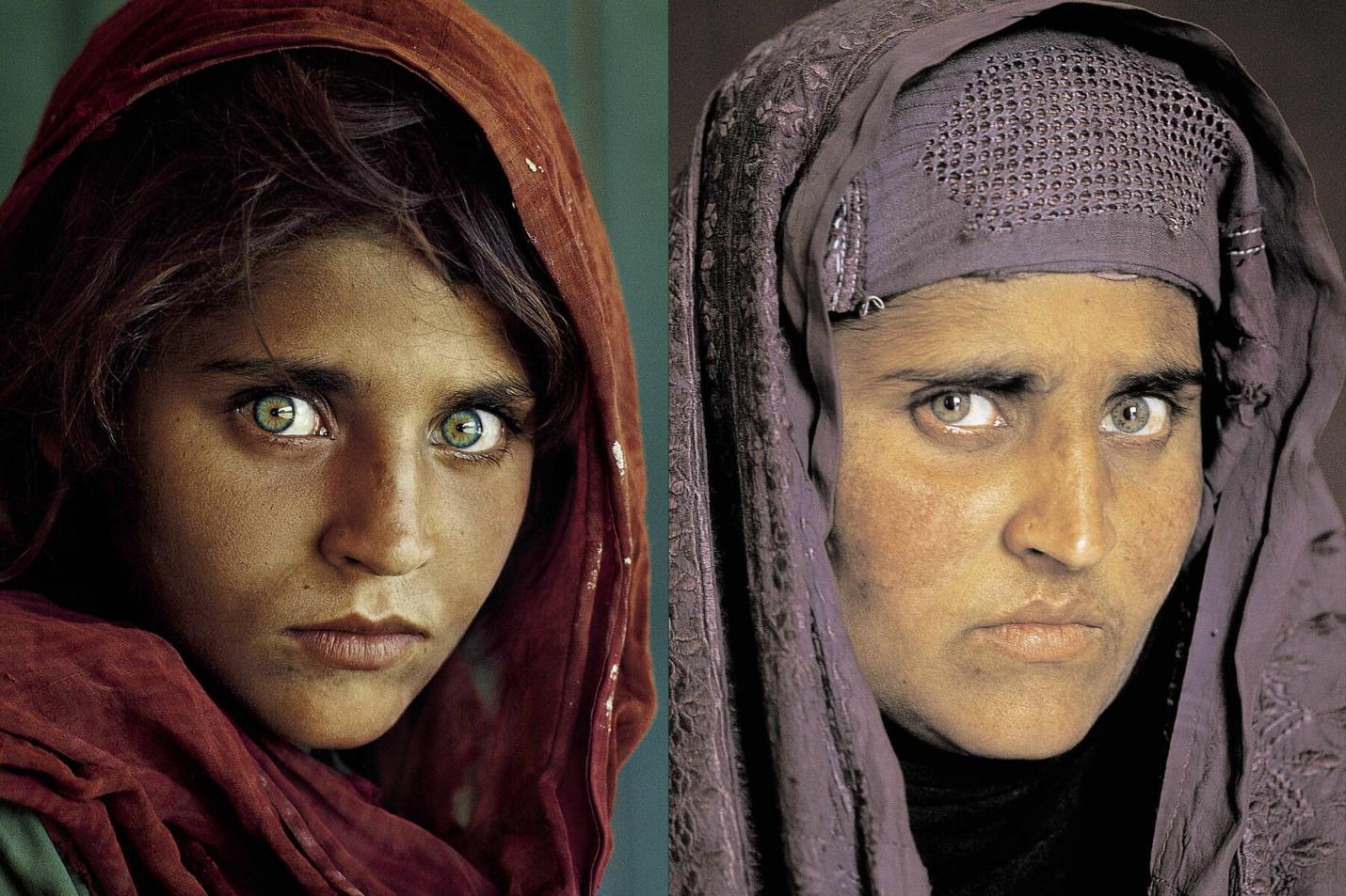 Afghan Girl' From 1985 National Geographic Cover Takes Refuge in Italy - The New York Times