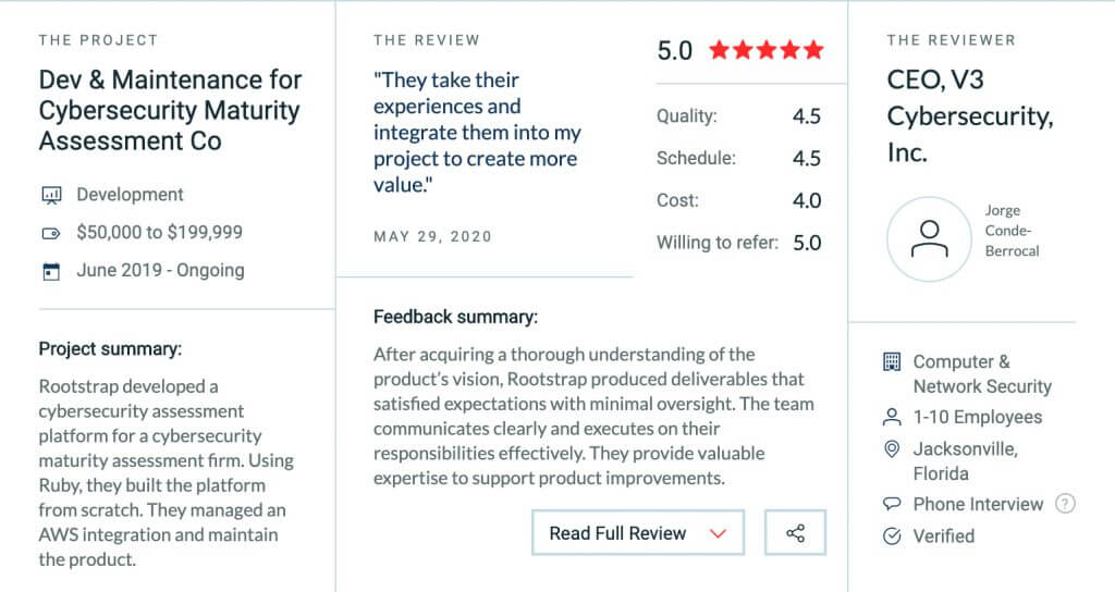 V3 Cybersecurity Review