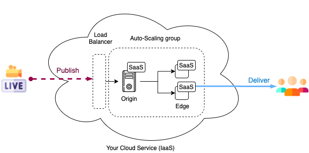 Live Streaming Architecture using WebRTC, RTMP, RTSTP for ultra low latency