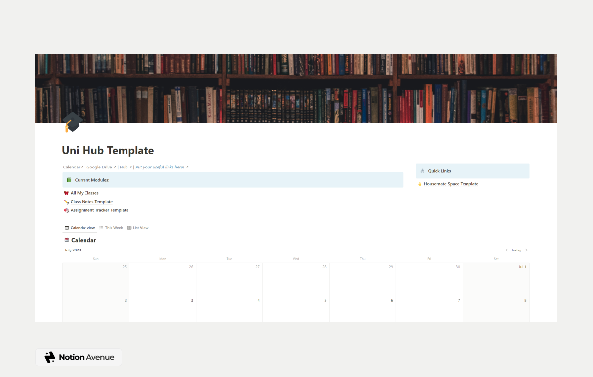 45+ Best & Free Notion Template for Students (Aesthetic & Functional)