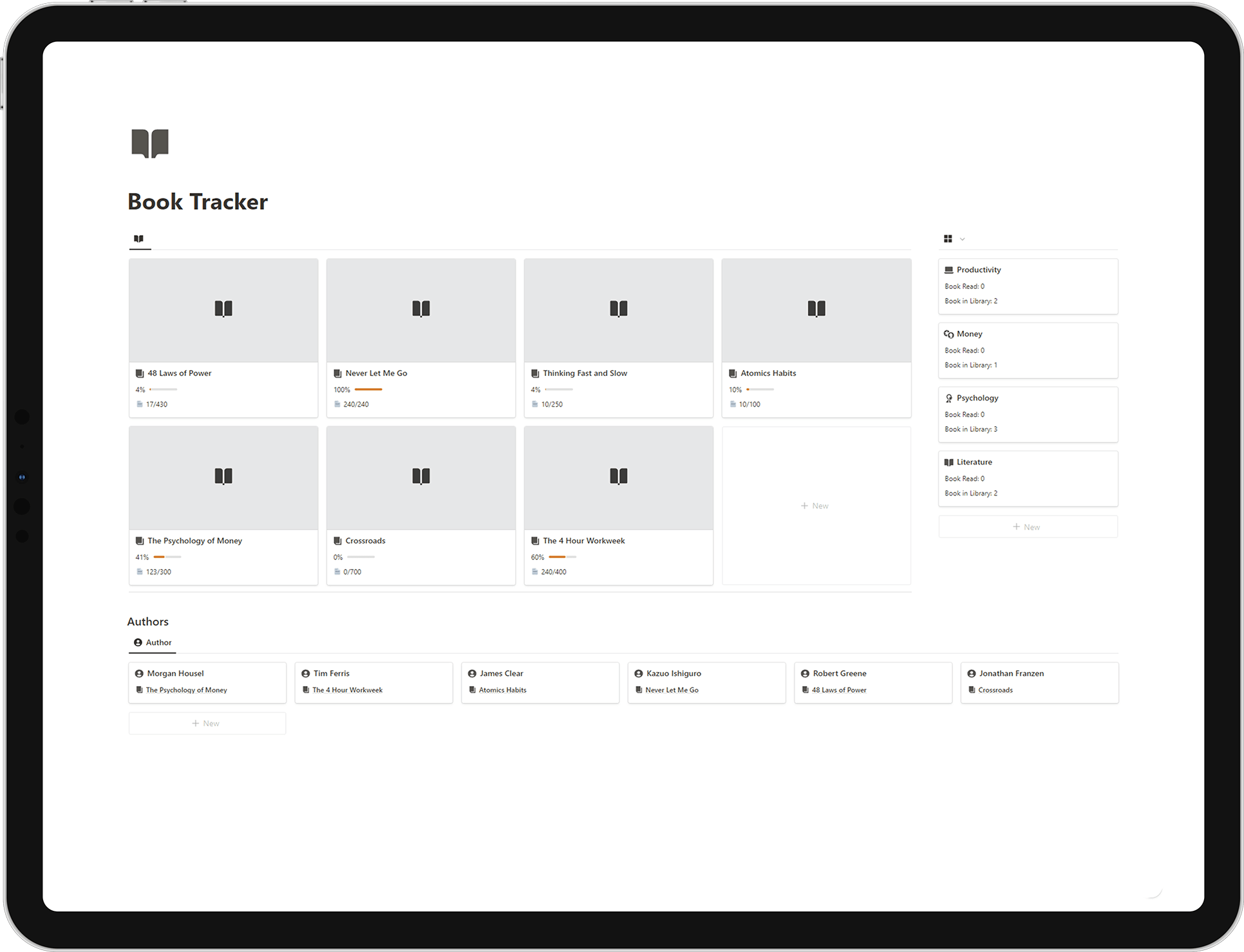 Book Tracker - Free Notion Template