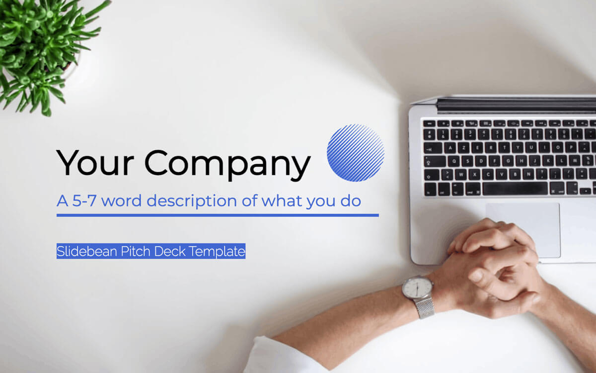 Startup pitch deck template by slidebean