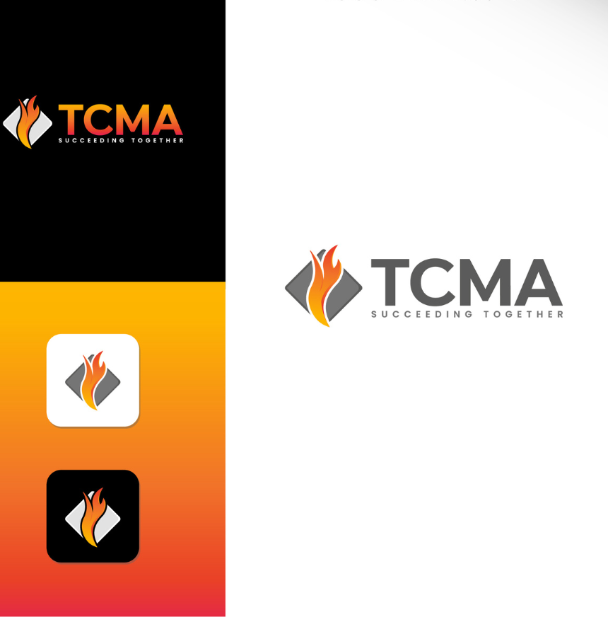 TCMA logo and branding