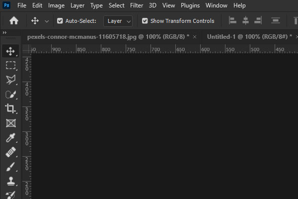 Dark Mode Adobe Photoshop