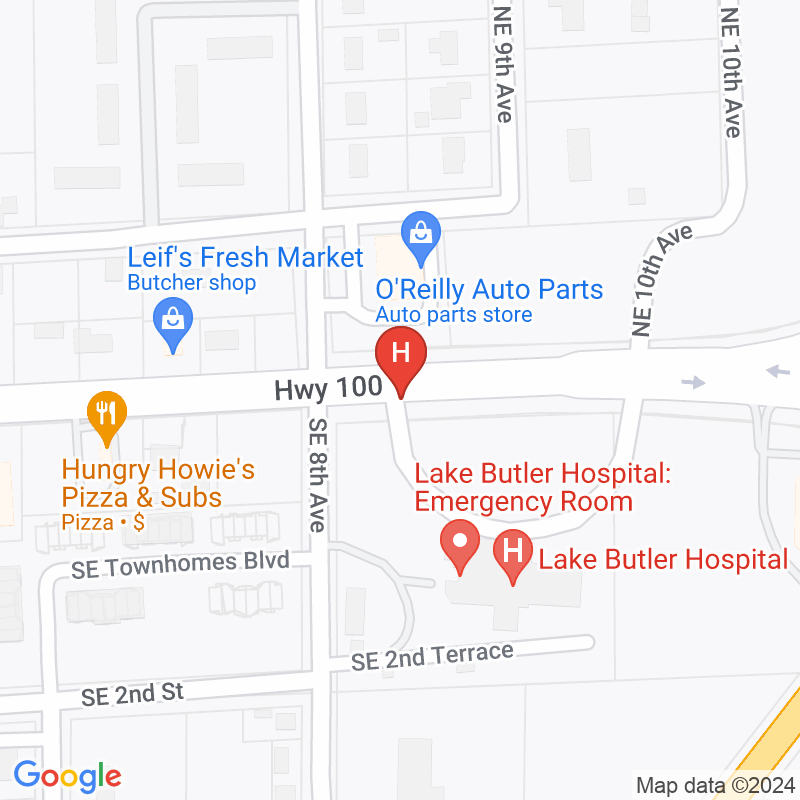 Lake Butler Hospital - 850 E Main St