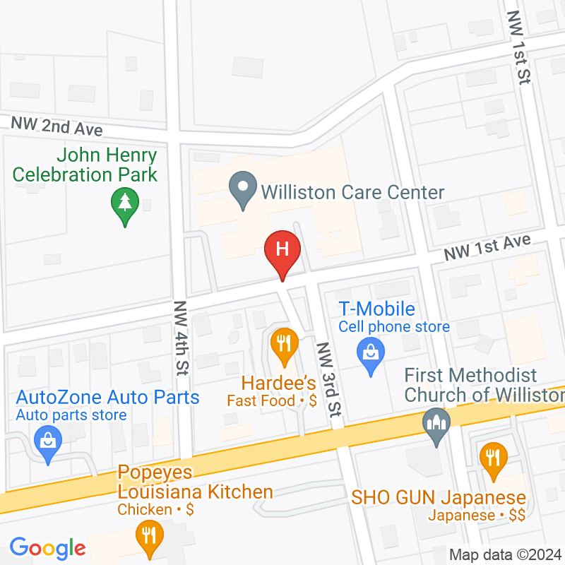 Williston Rural Health and Wellness Clinic - 300 NW 1st Ave