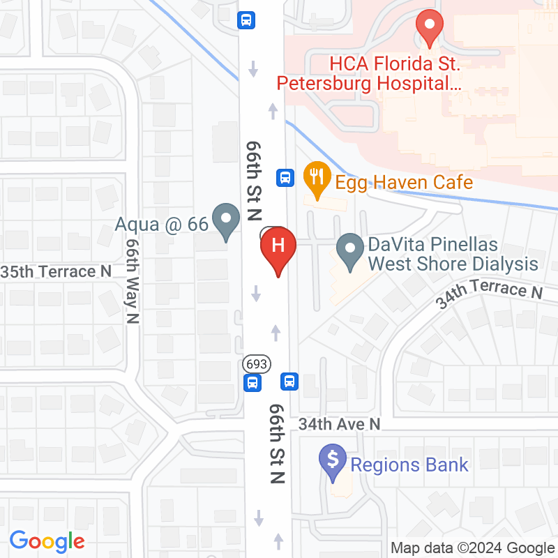 Pinellas West Shore Dialysis - 3451 66th St N Ste A