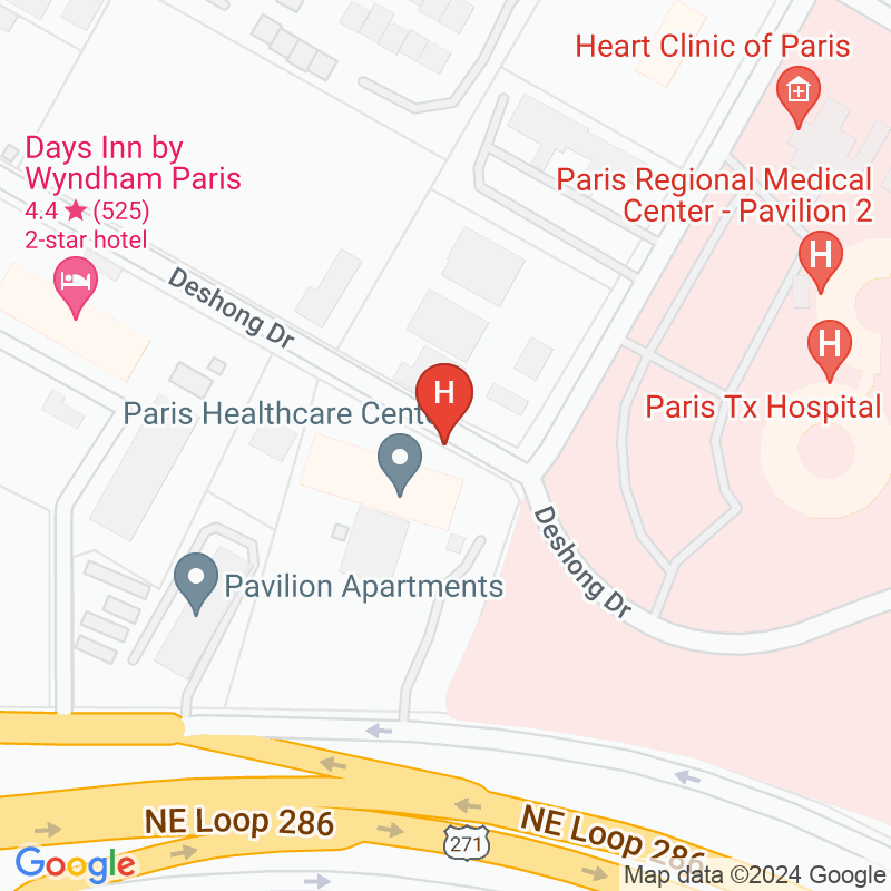 Paris Healthcare Center - 610 Deshong Dr