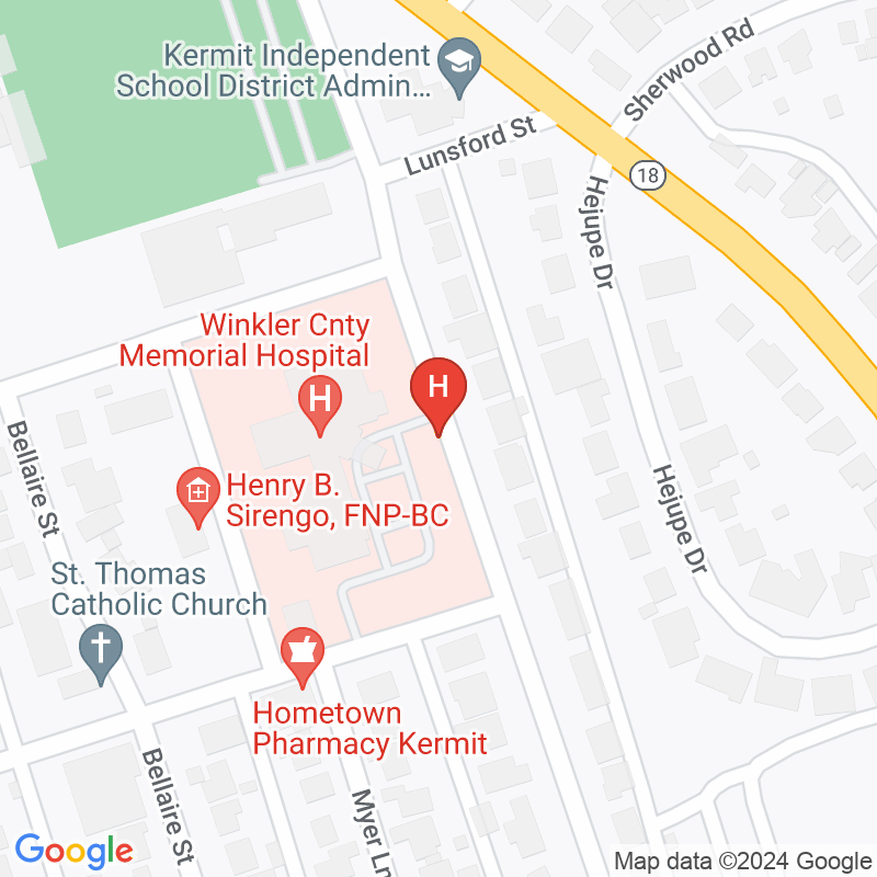 Winkler County Memorial Hospital - 821 Jeffee Dr