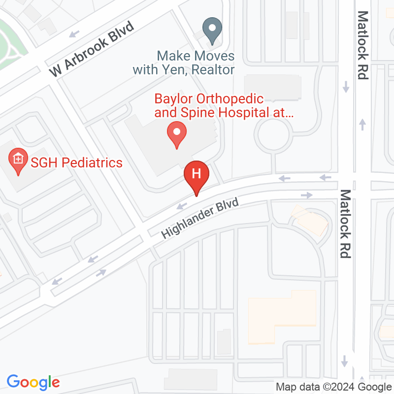 Baylor Orthopedic and Spine Hospital at Arlington - 707 Highlander Blvd