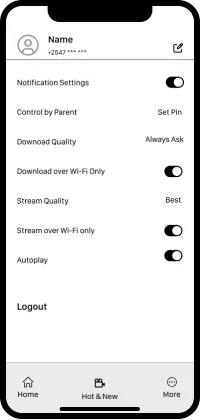 hi-fi wireframe