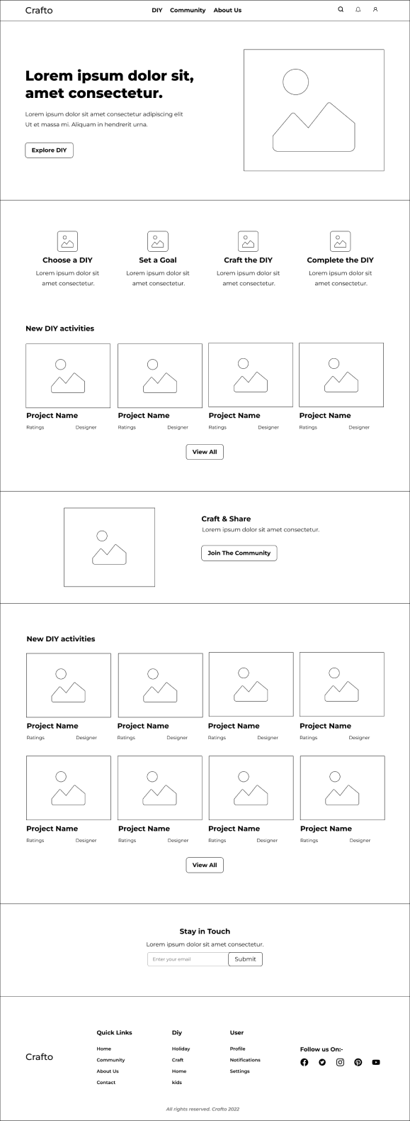 high fidelity wireframe