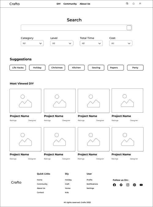 high fidelity wireframe