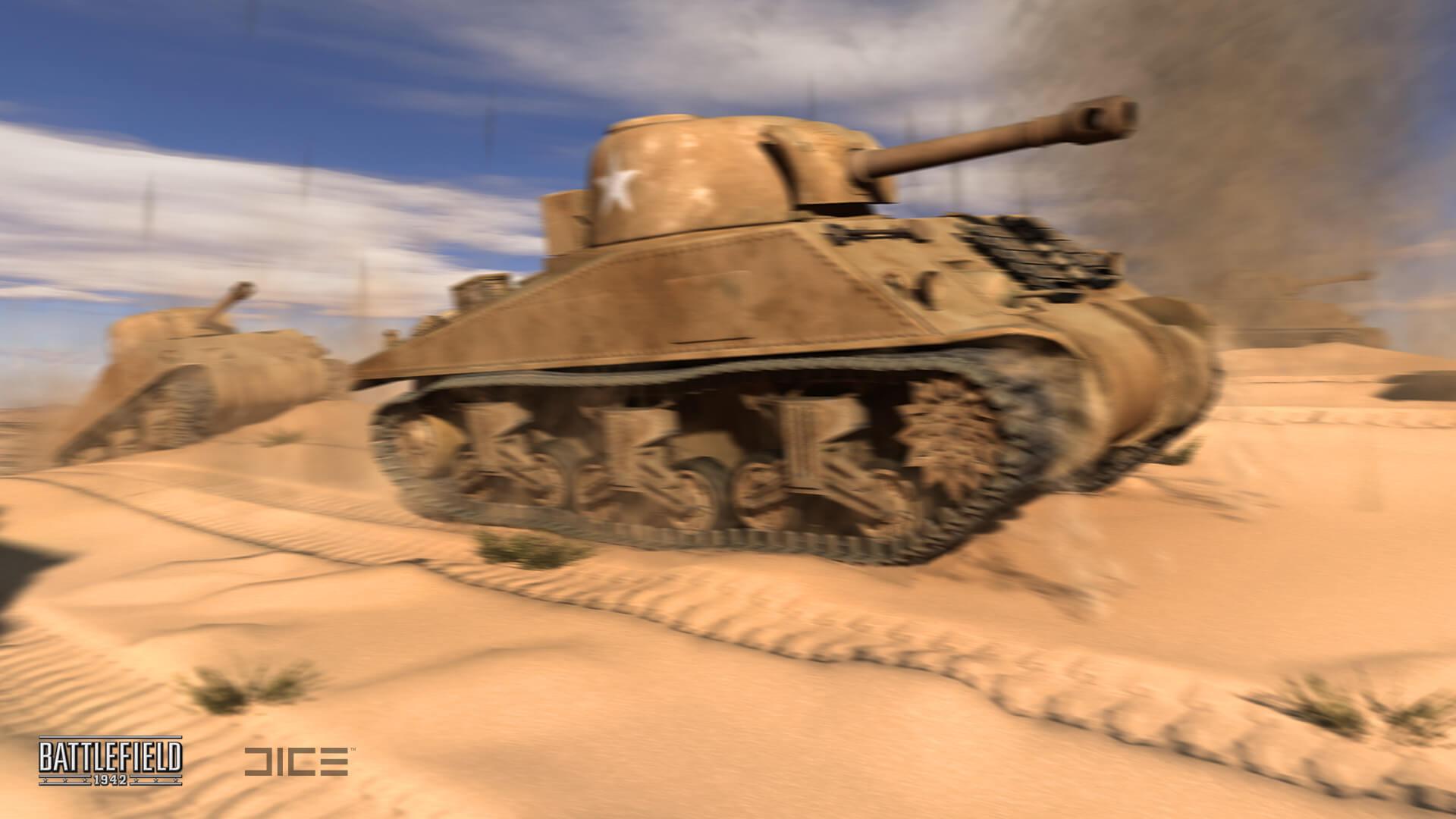 sherman tanks in el alamein desert