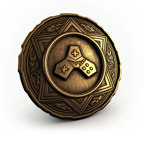 Brass shield as symbol of a wager