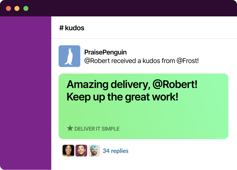 PraisePenguin Kudos & Feedbacks for Slack