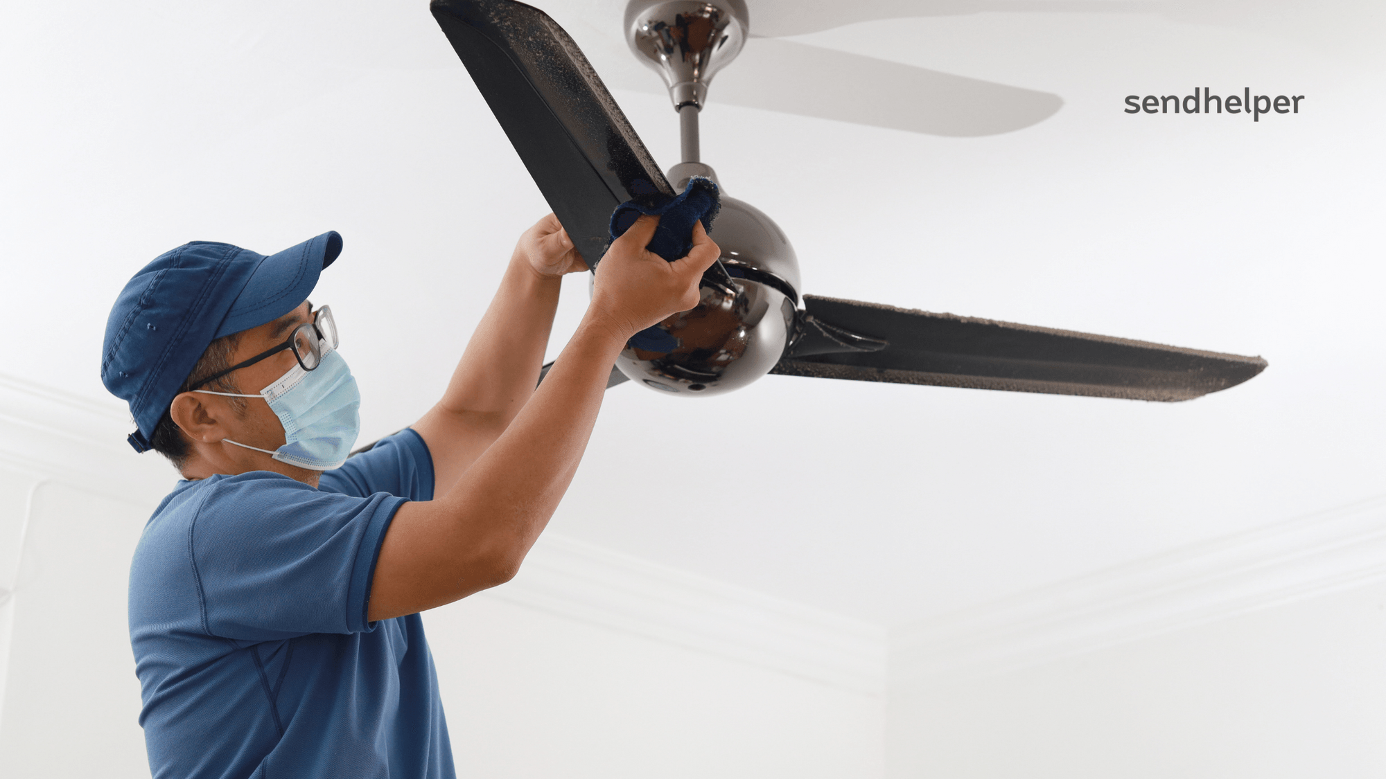 How to Clean Ceiling Fans Without Trouble? Sendhelper