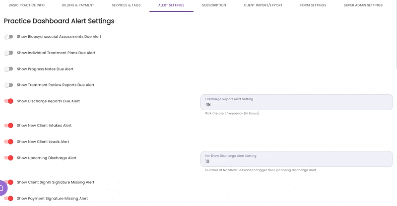 Setting Up Dashboard Alerts for your Practice - TiQ Help Center