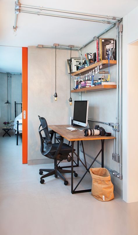 tubulação aparente na decoração de estilo industrial