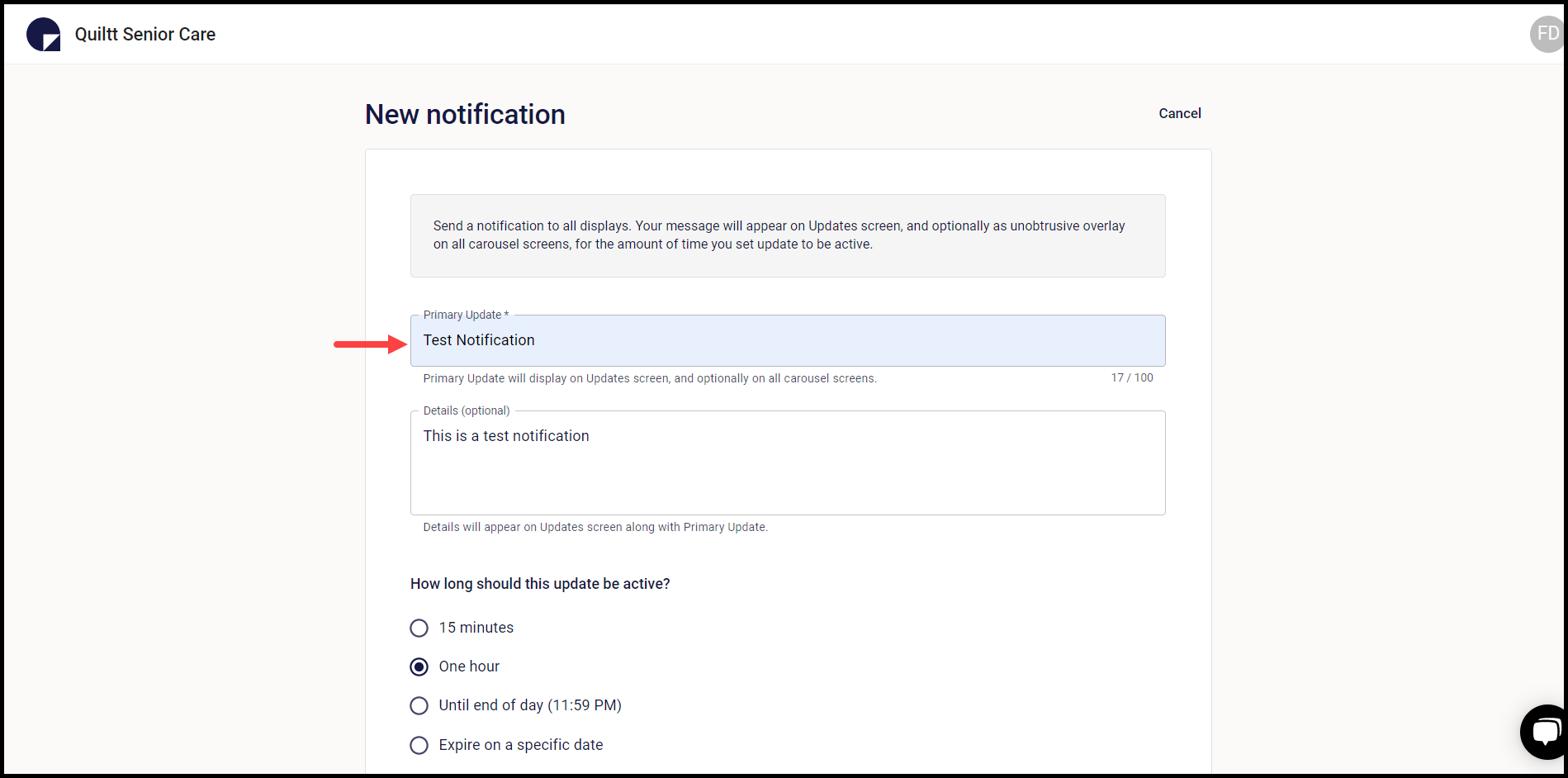 How to Add a Notification?
