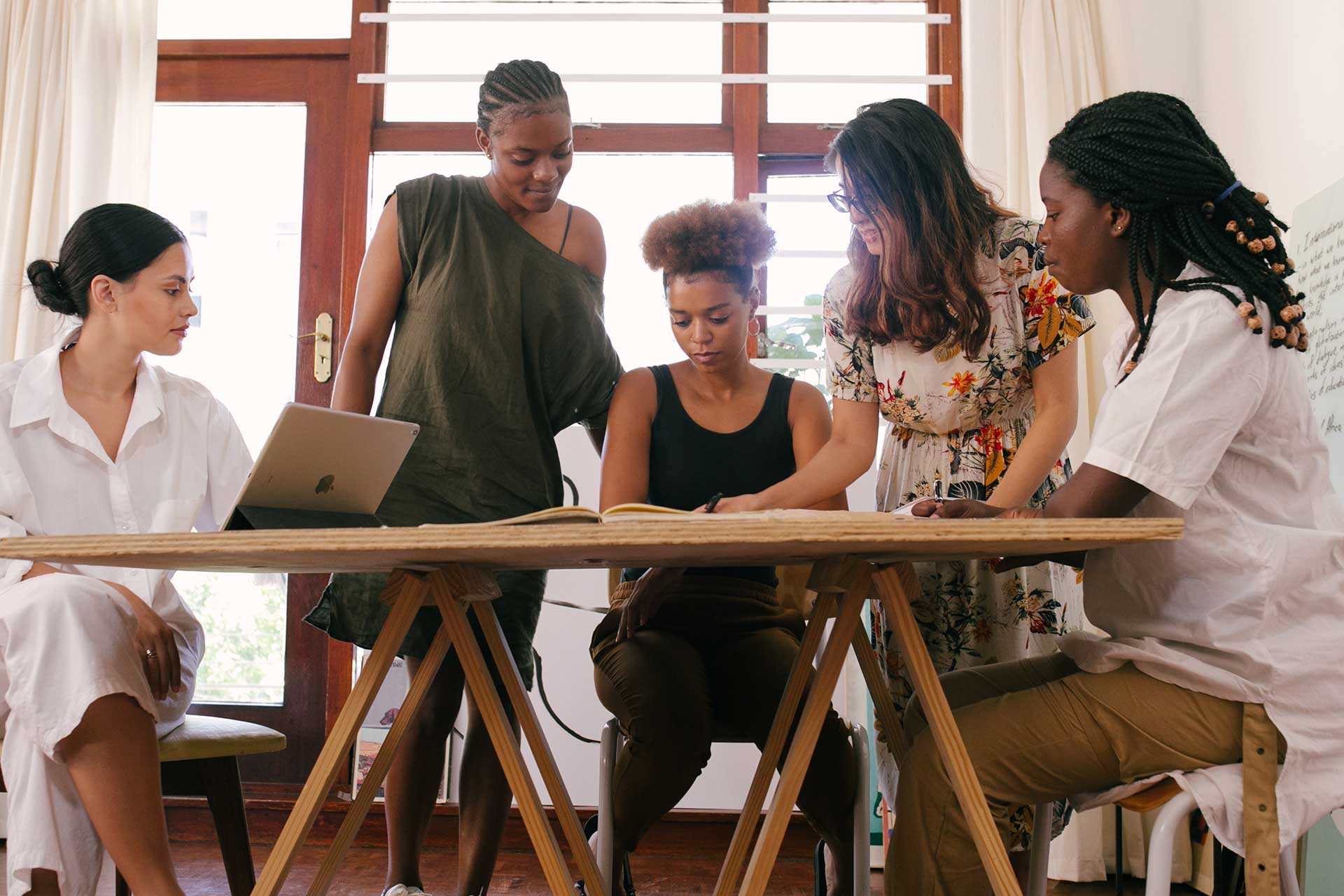 A team working on a project