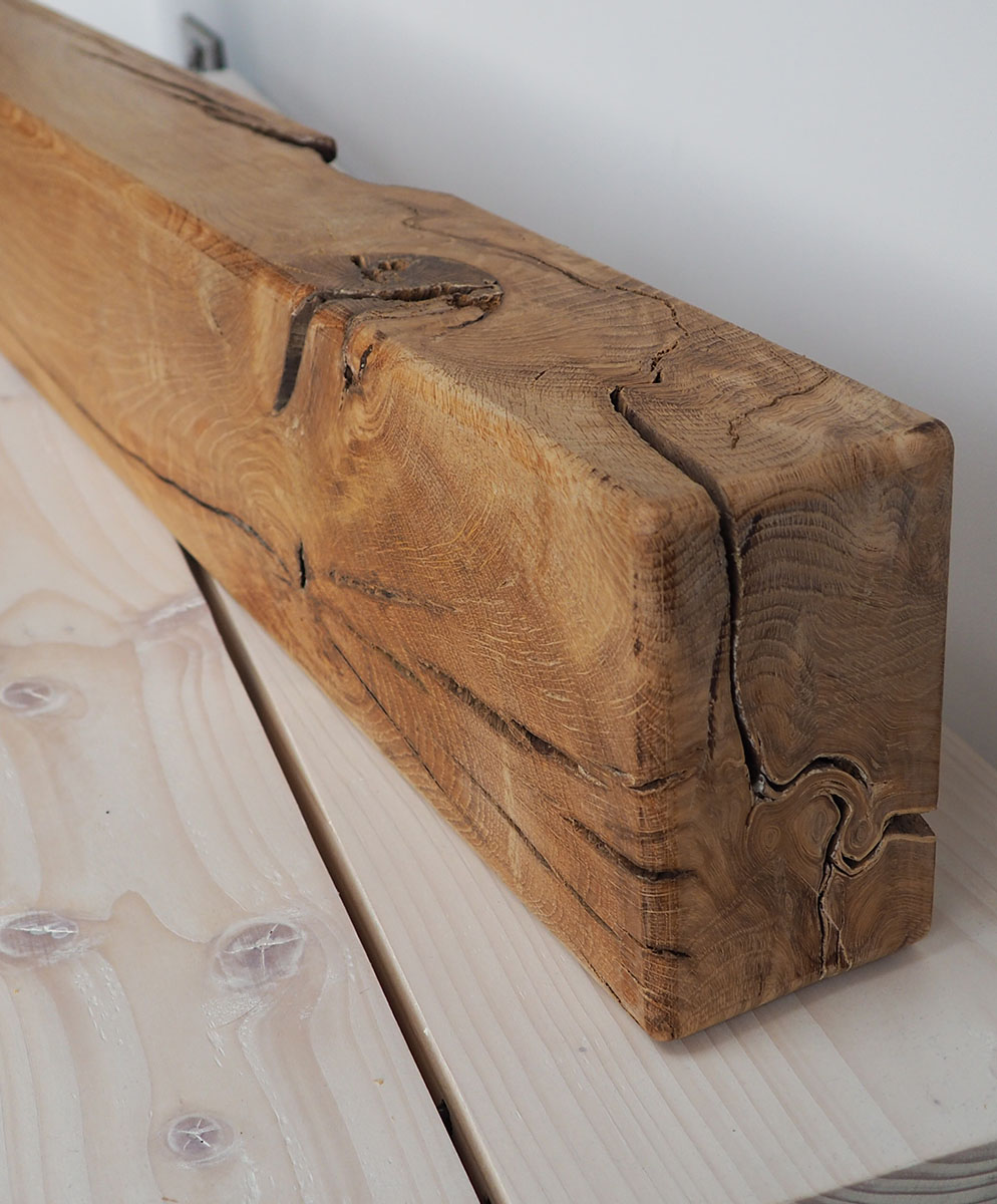 Oak Fireplace Mantel Shelf