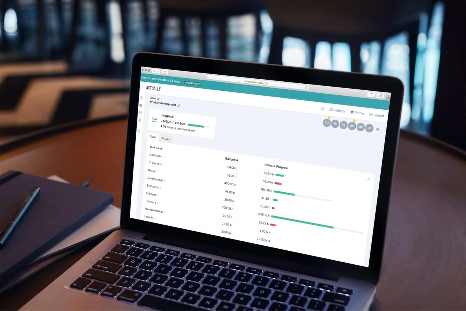 Actually Time Tracking Desktop App