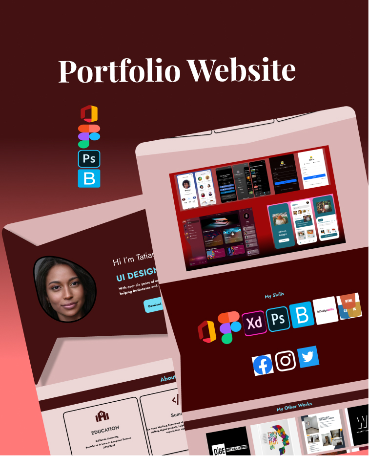 Banner for portfolio website