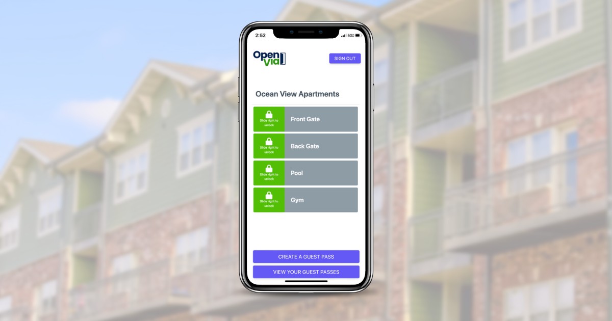View of OpenVia - Multifamily Entry Access & Call Box Solutions