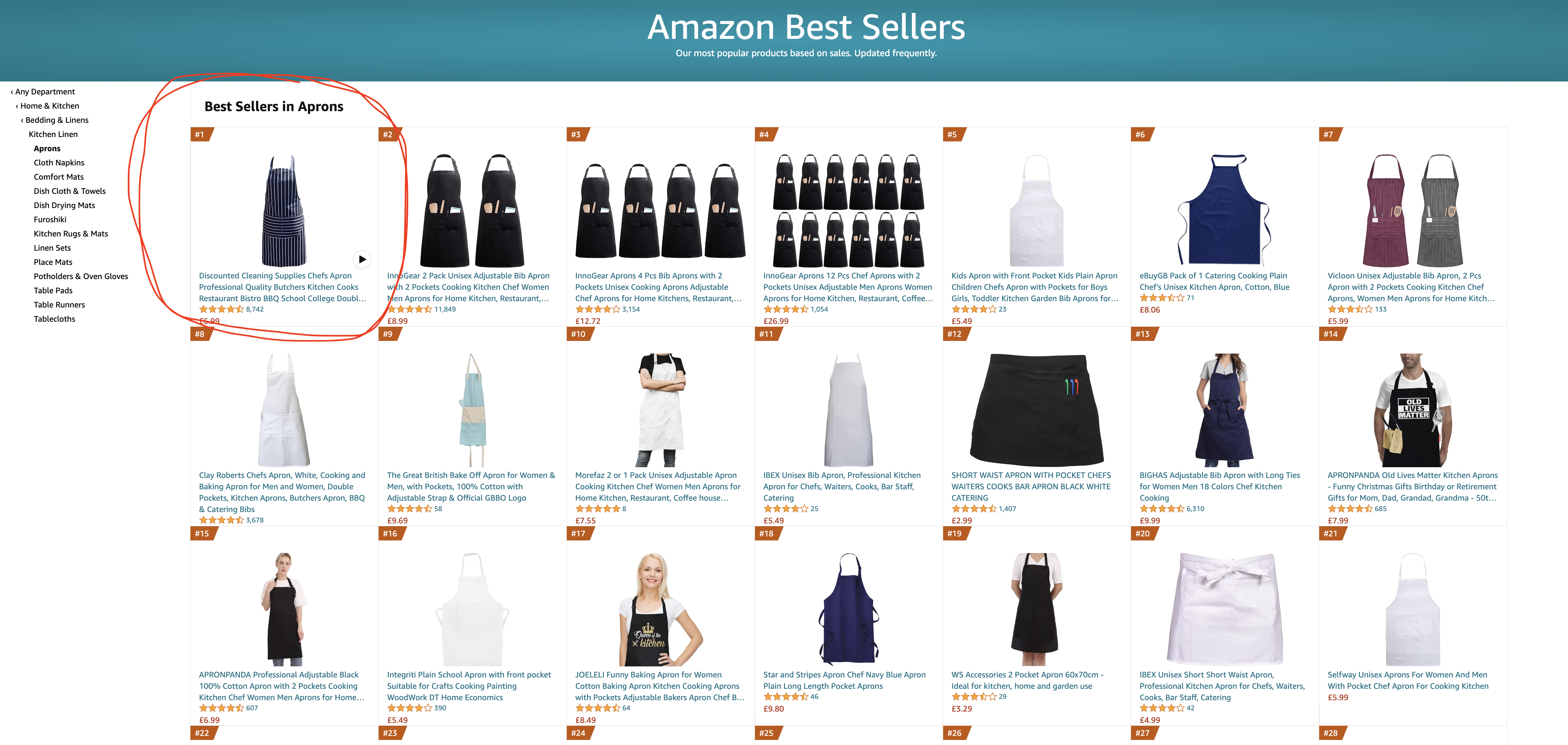 Best Seller and Amazon's Choice badges live on the listing