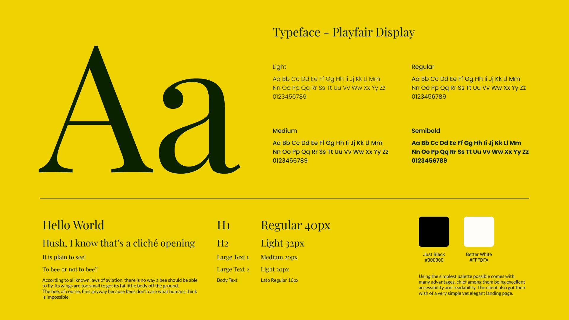 Typography and Colors