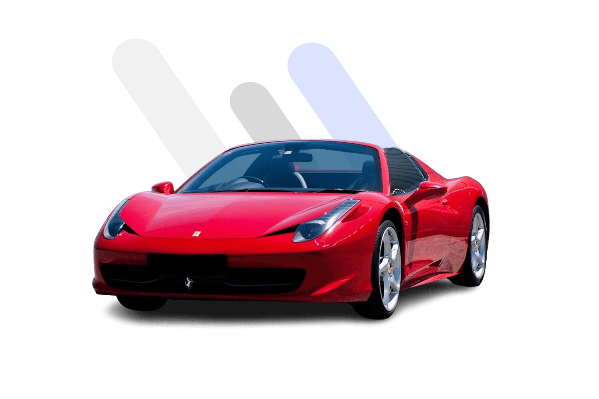 Ferrari 458 Spider rental Suparento