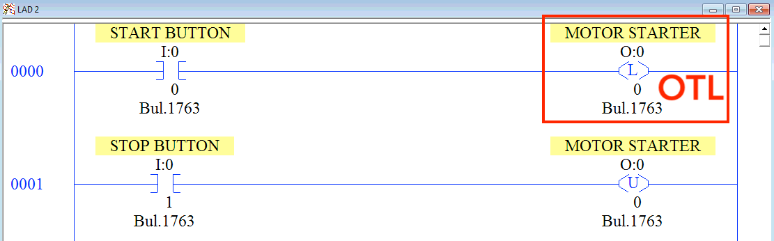 PLC Programming Fundamentals OTL Instruction