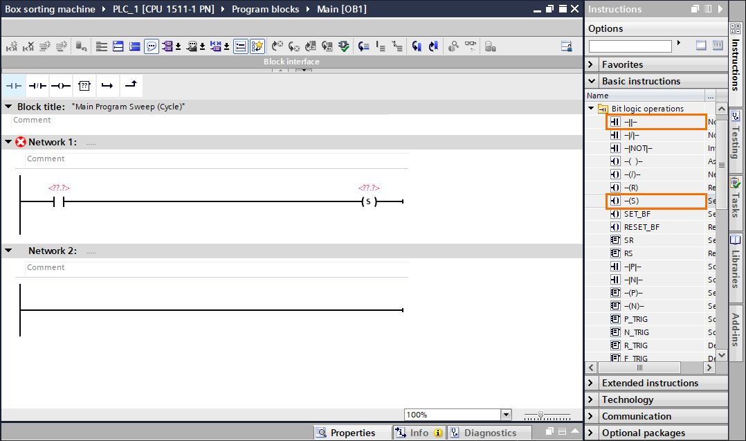 An Introduction to Basic Ladder Logic Instructions in Siemens Tia Portal