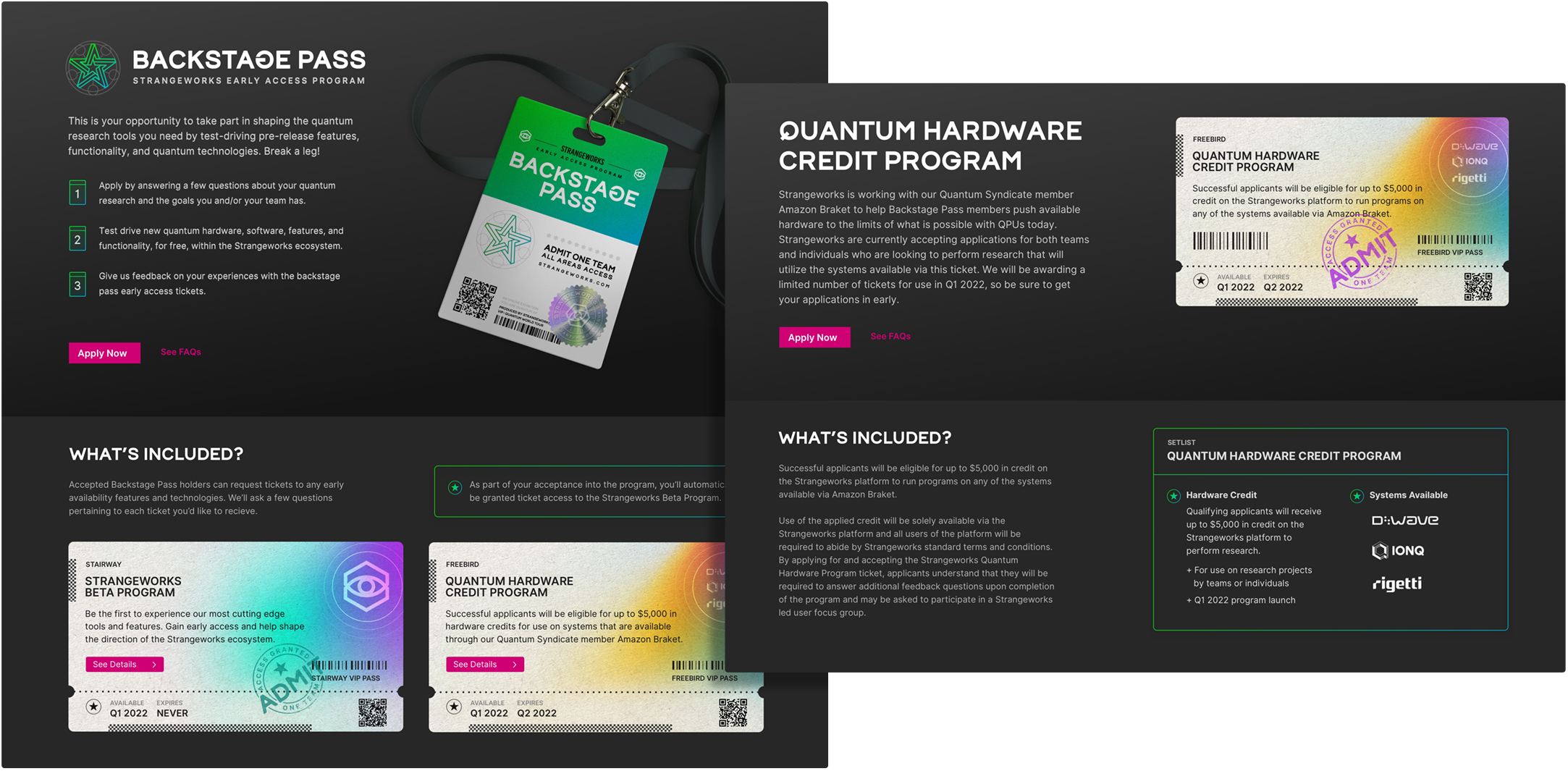 Backstage Pass Screenshots